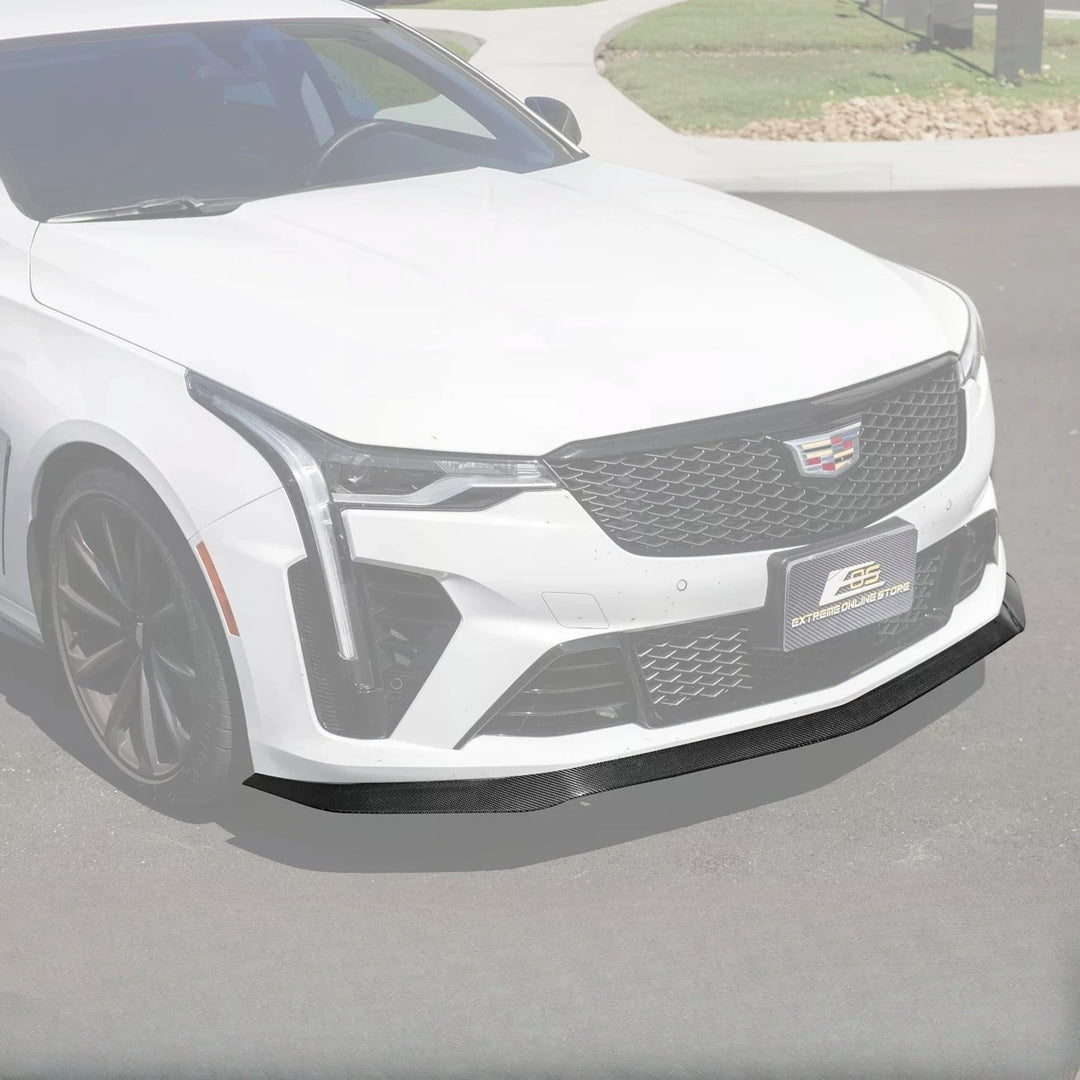 2020-Up Cadillac CT4-V Blackwing Front Lip Splitter &amp; Carnards