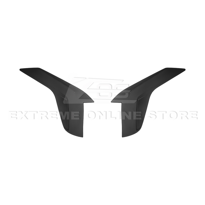 2020-Up Cadillac CT4 | SMOKE TINTED Rear Tail Light Trim Bezel Cover Pair