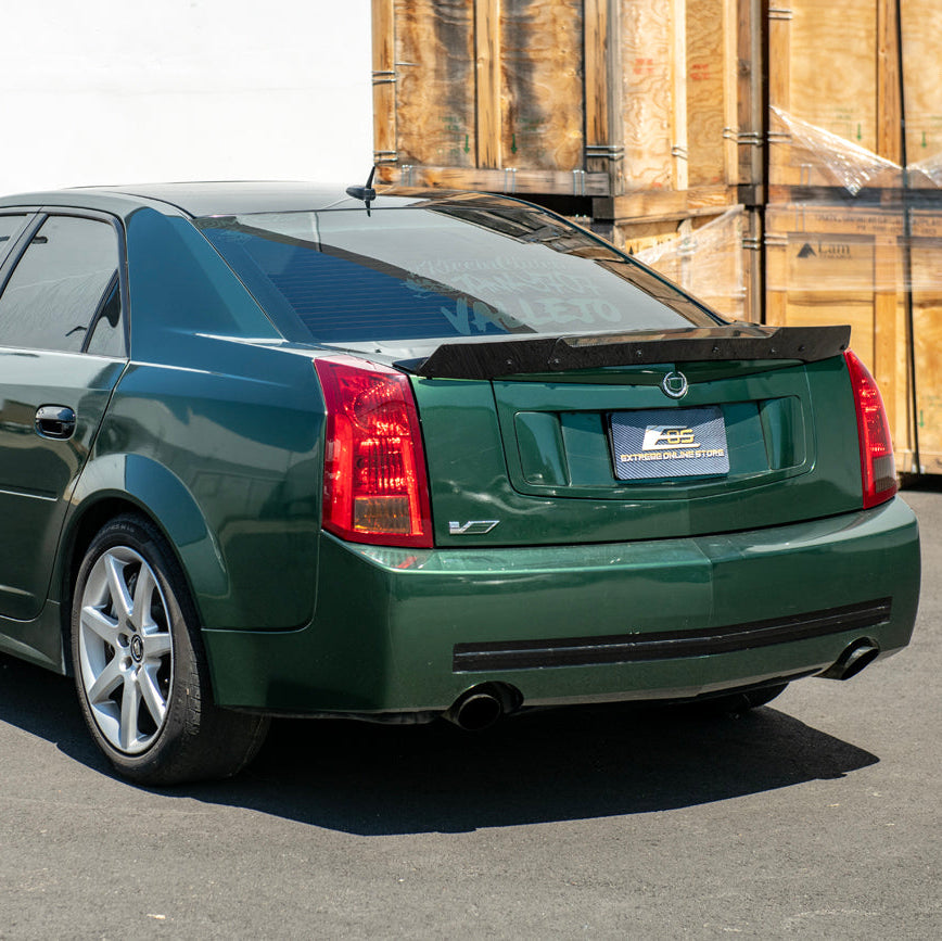 2003-07 Cadillac CTS / CTS-V | Add-On Smoke Tinted Rear Spoiler Wickerbill Flap