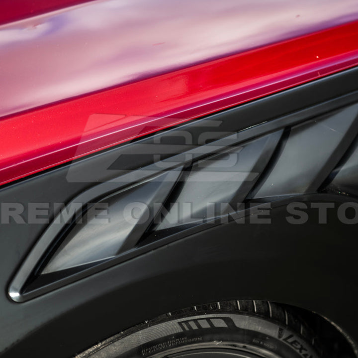 2015-17 Ford Mustang S550 | GTD Style Primed Black Front Side Vented Fenders