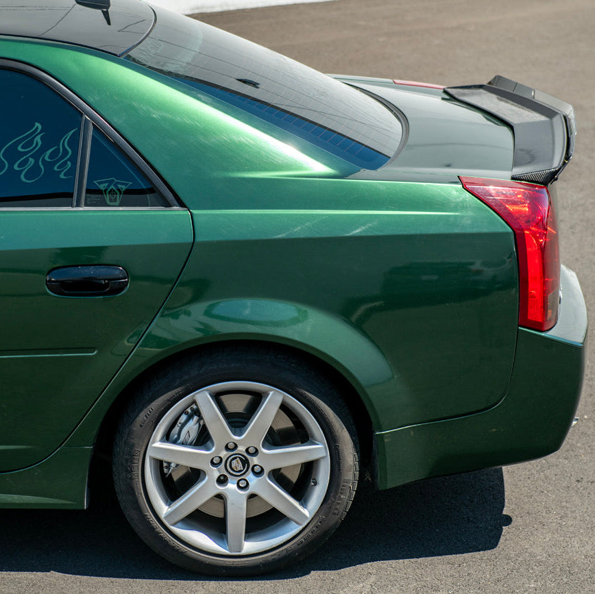 2003-07 Cadillac CTS / CTS-V | Add-On Smoke Tinted Rear Spoiler Wickerbill Flap