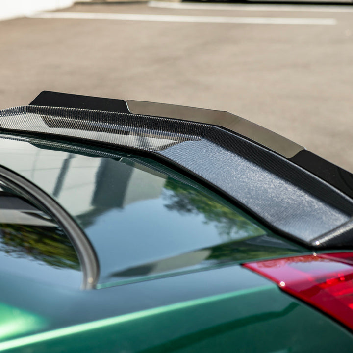 2003-07 Cadillac CTS / CTS-V | Add-On Smoke Tinted Rear Spoiler Wickerbill Flap