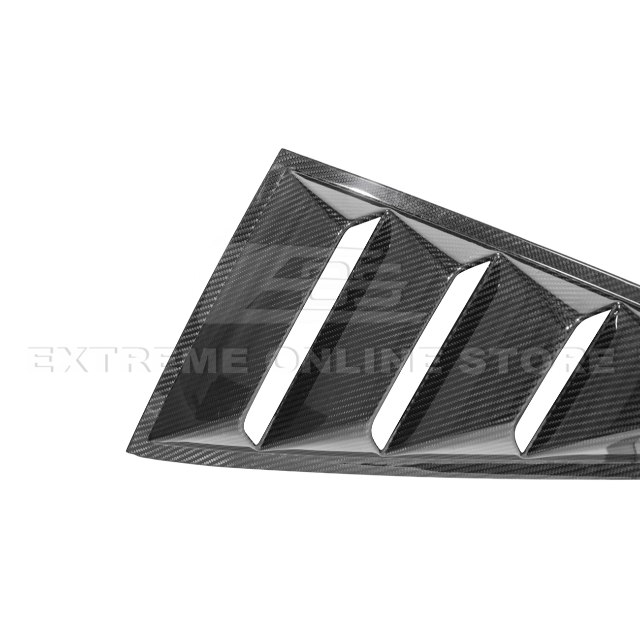 2024-Up Ford Mustang Carbon Fiber Side Quarter Window Louver Sun Shade Cover
