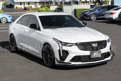 2020-Up Cadillac CT4-V Blackwing Front Lip Splitter Winglets & Side Skirts