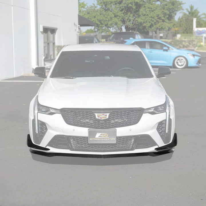 2020-Up Cadillac CT4-V Blackwing Front Lip Splitter &amp; Carnards
