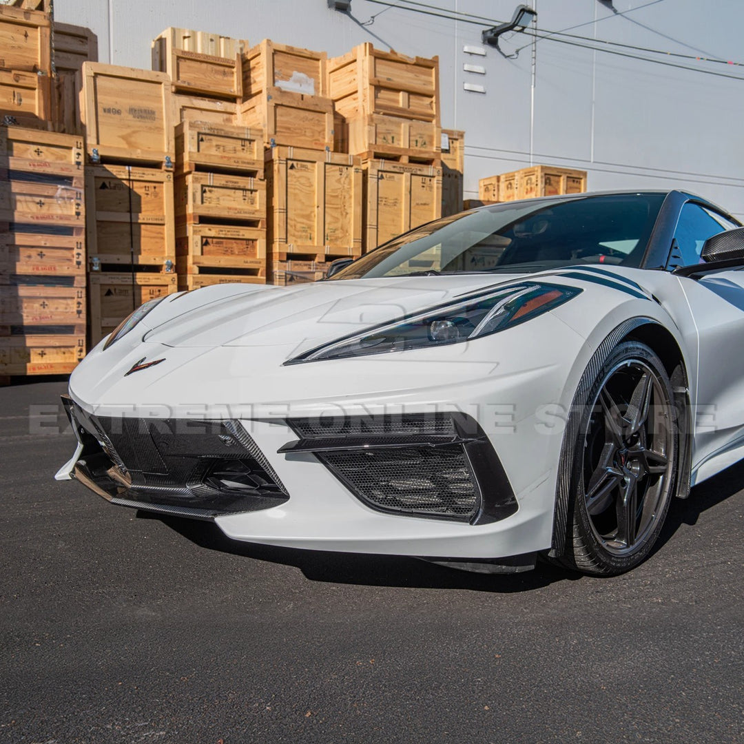 Chevrolet Corvette C8 DRY CARBON FIBER Fascia Panel Grille Cover