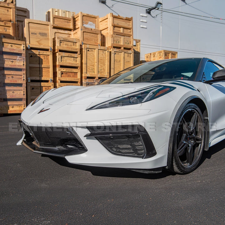 Chevrolet Corvette C8 DRY CARBON FIBER Fascia Panel Grille Cover