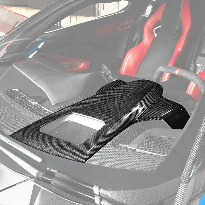 Corvette C8 DRY CARBON FIBER Upper Dash Instrument Panel Cover Kit
