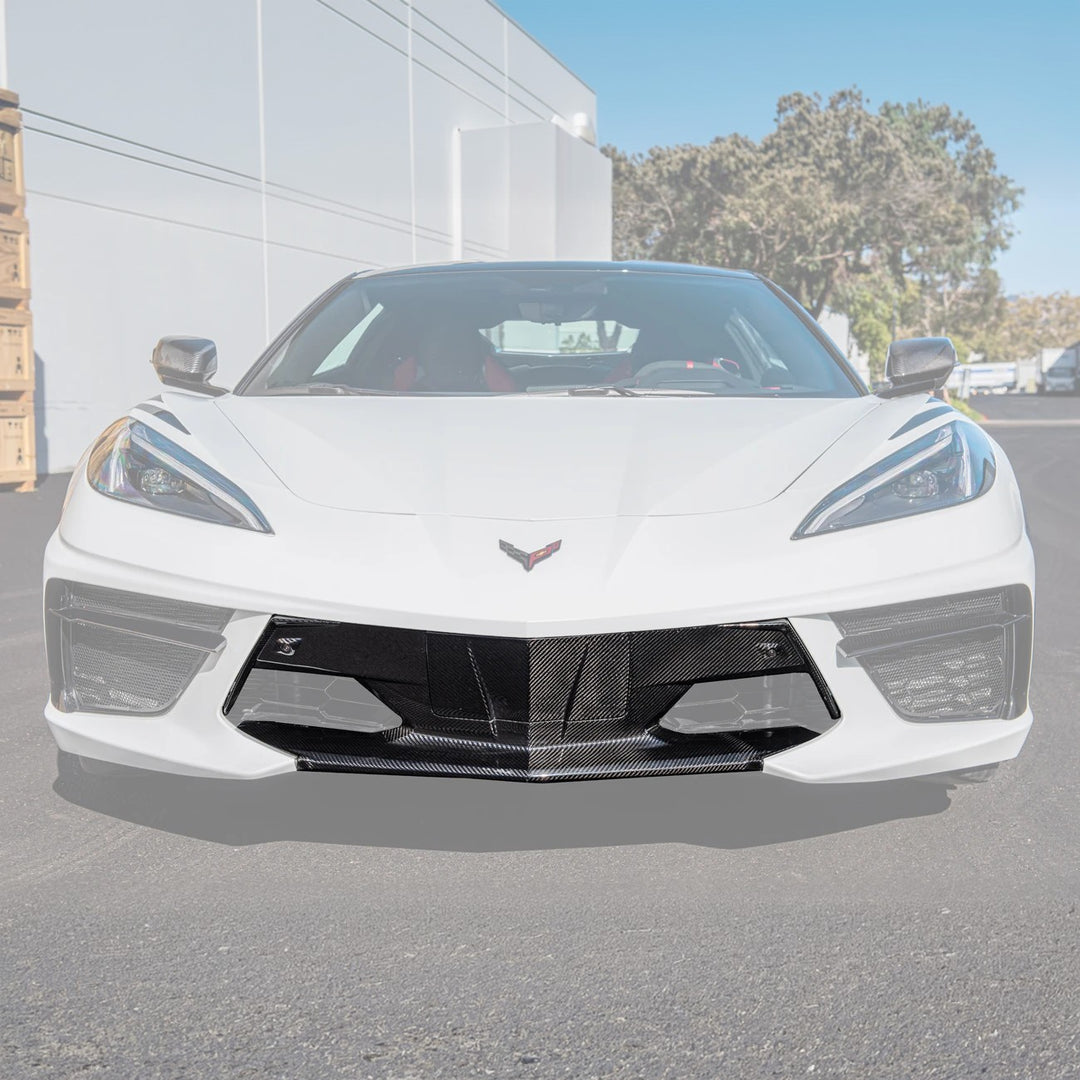Chevrolet Corvette C8 DRY CARBON FIBER Fascia Panel Grille Cover
