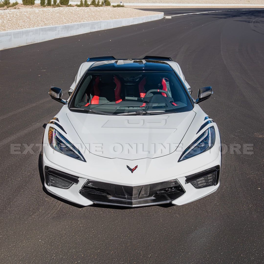 Chevrolet Corvette C8 DRY CARBON FIBER Fascia Panel Grille Cover