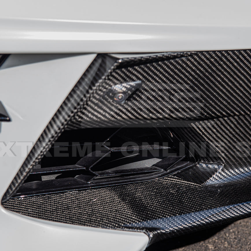 Chevrolet Corvette C8 DRY CARBON FIBER Fascia Panel Grille Cover
