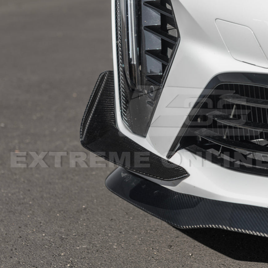 2020-Up Cadillac CT4-V Blackwing Front Lip Splitter & Carnards