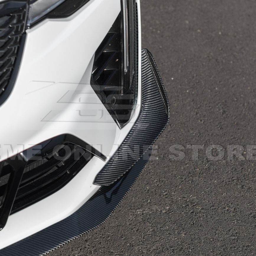 2020-Up Cadillac CT4-V Blackwing Front Lip Splitter & Carnards