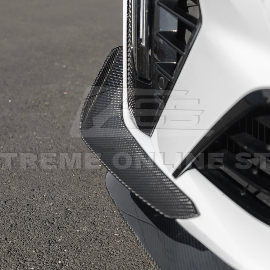 2020-Up Cadillac CT4-V Blackwing Front Lip Splitter &amp; Carnards