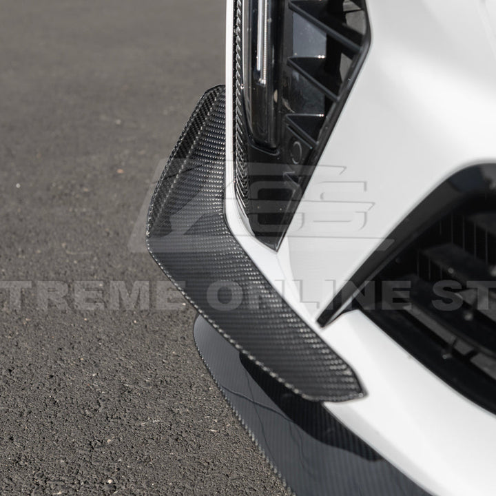 2020-Up Cadillac CT4-V Blackwing Front Lip Splitter &amp; Carnards