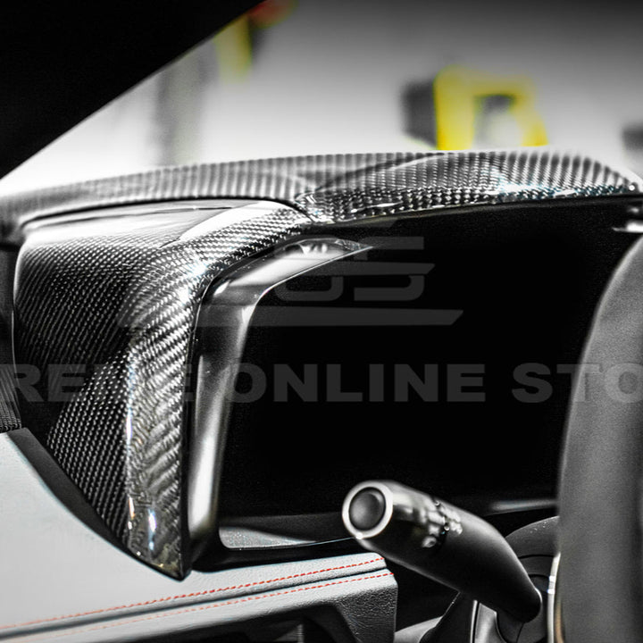 Corvette C8 DRY CARBON FIBER Upper Dash Instrument Panel Cover Kit