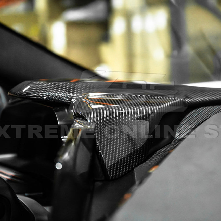 Corvette C8 DRY CARBON FIBER Upper Dash Instrument Panel Cover Kit