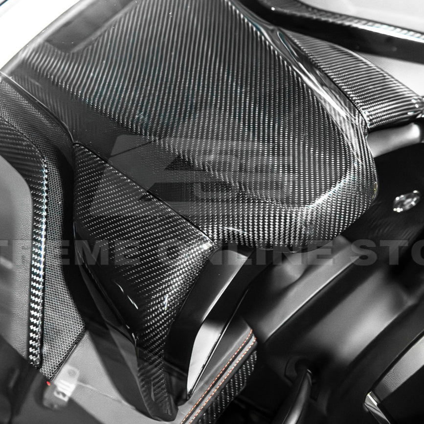 Corvette C8 DRY CARBON FIBER Upper Dash Instrument Panel Cover Kit