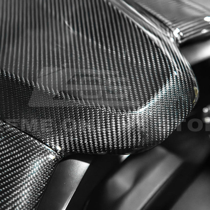 Corvette C8 DRY CARBON FIBER Upper Dash Instrument Panel Cover Kit
