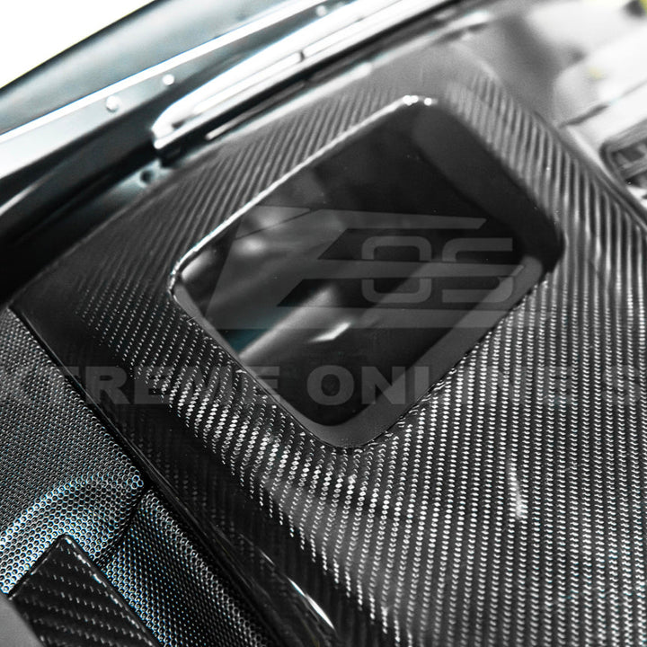 Corvette C8 DRY CARBON FIBER Upper Dash Instrument Panel Cover Kit