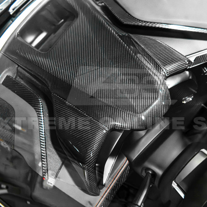 Corvette C8 DRY CARBON FIBER Upper Dash Instrument Panel Cover Kit