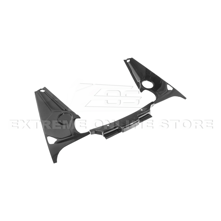 Corvette C8 DRY CARBON FIBER Coupe Engine Bay Panel Cover (3-Pieces Version)