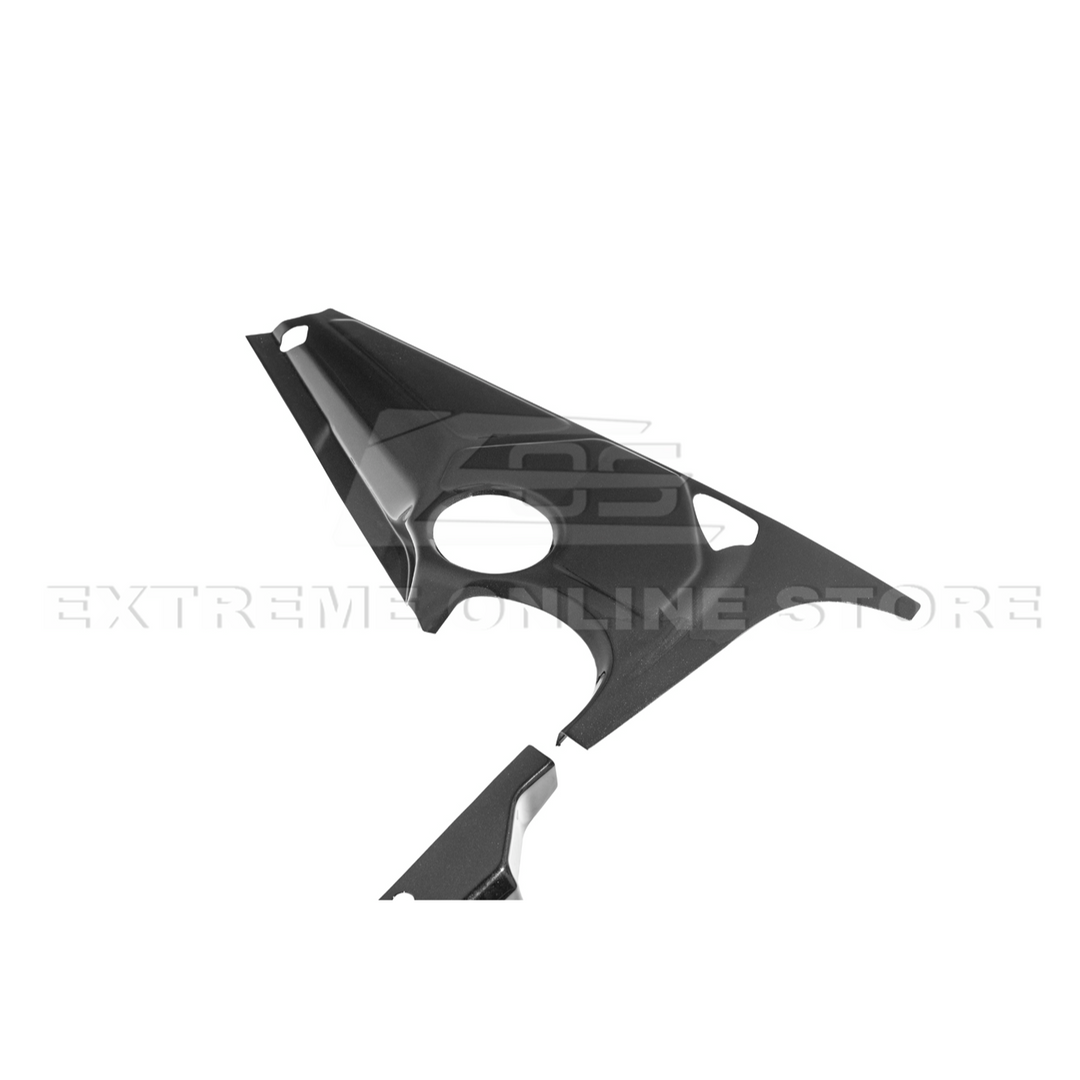 Corvette C8 DRY CARBON FIBER Coupe Engine Bay Panel Cover (3-Pieces Version)