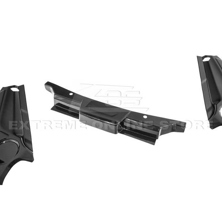 Corvette C8 DRY CARBON FIBER Coupe Engine Bay Panel Cover (3-Pieces Version)