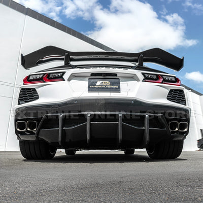 2020-Up Corvette C8 Rear Bumper Diffuser Quad Exit
