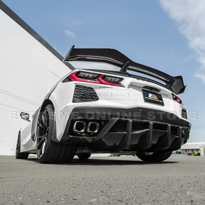 2020-Up Corvette C8 Rear Bumper Diffuser Quad Exit
