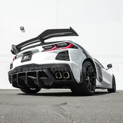 2020-Up Corvette C8 Rear Bumper Diffuser Quad Exit