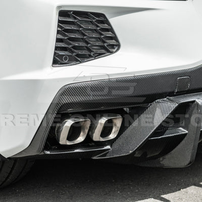 2020-Up Corvette C8 Rear Bumper Diffuser Quad Exit