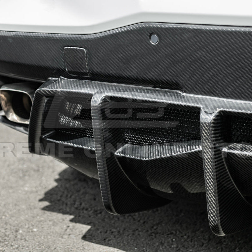 2020-Up Corvette C8 Rear Bumper Diffuser Quad Exit