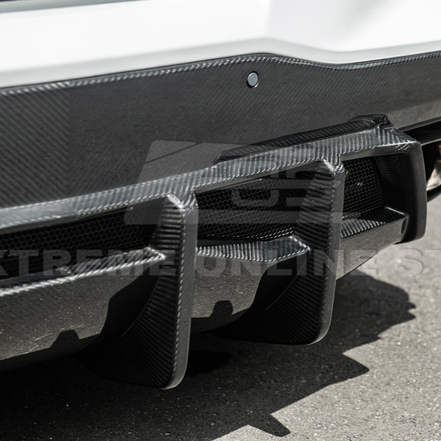 2020-Up Corvette C8 Rear Bumper Diffuser Quad Exit