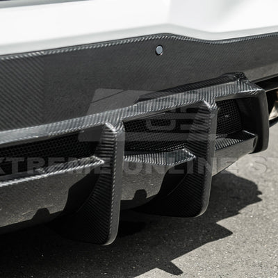 2020-Up Corvette C8 Rear Bumper Diffuser Quad Exit