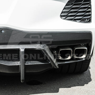 2020-Up Corvette C8 Rear Bumper Diffuser Quad Exit