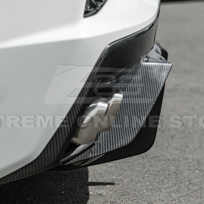 2020-Up Corvette C8 Rear Bumper Diffuser Quad Exit