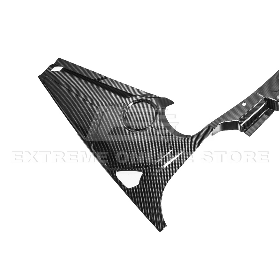 Corvette C8 DRY CARBON FIBER Coupe Engine Bay Panel Cover (3-Pieces Version)