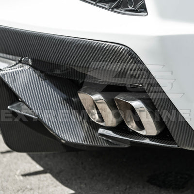 2020-Up Corvette C8 Rear Bumper Diffuser Quad Exit