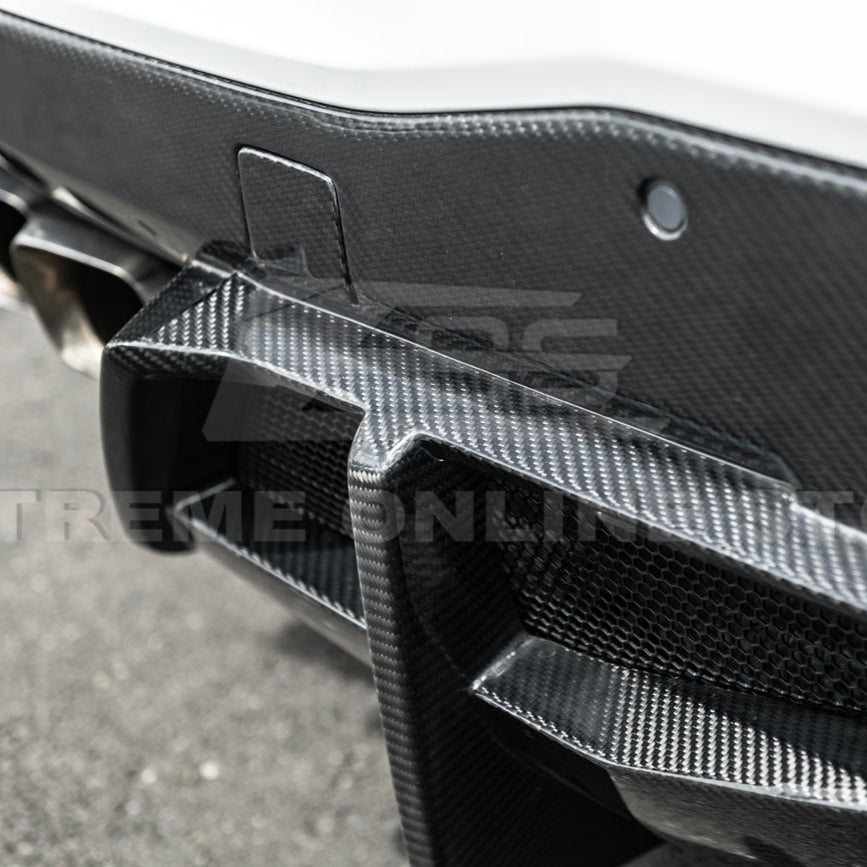 2020-Up Corvette C8 Rear Bumper Diffuser Quad Exit