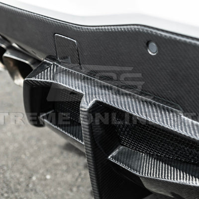 2020-Up Corvette C8 Rear Bumper Diffuser Quad Exit