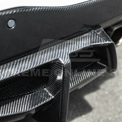 2020-Up Corvette C8 Rear Bumper Diffuser Quad Exit