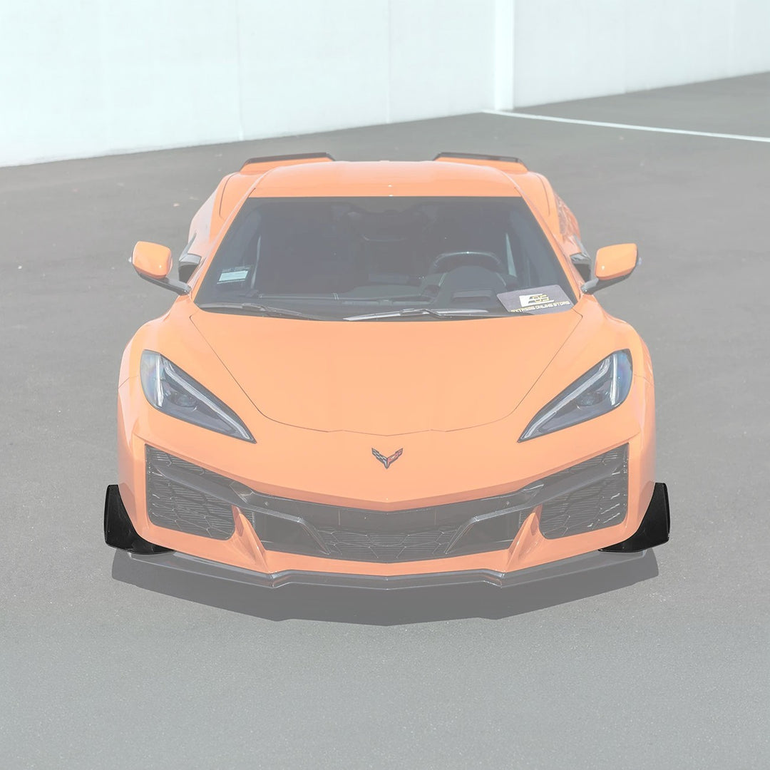 Corvette C8 Carbon Fiber Front Bumper Side Canards