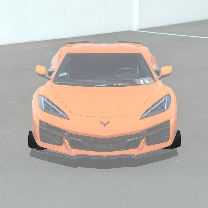 Corvette C8 Carbon Fiber Front Bumper Side Canards