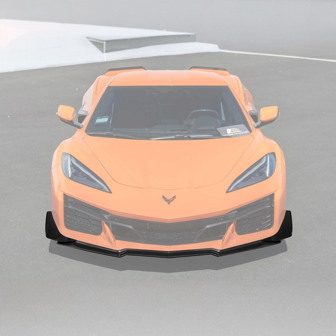 Corvette C8 Carbon Fiber Z07 Performance Package Front Splitter &amp; Side Canards