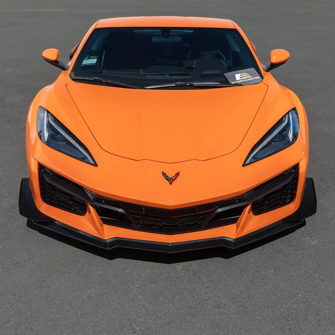 Corvette C8 Carbon Fiber Front Bumper Side Canards