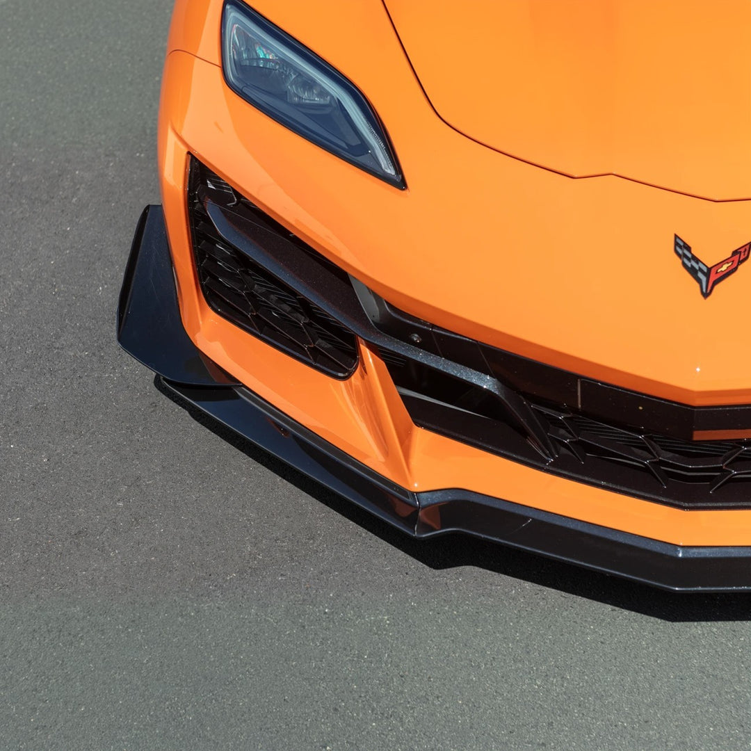 Corvette C8 Carbon Fiber Front Bumper Side Canards