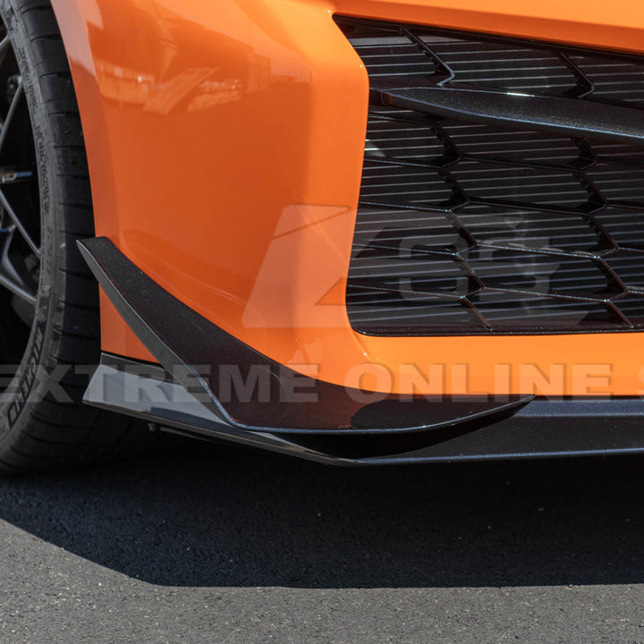 Chevrolet Corvette C8 Z06 / E-Ray DRY CARBON FIBER Front Side Canards