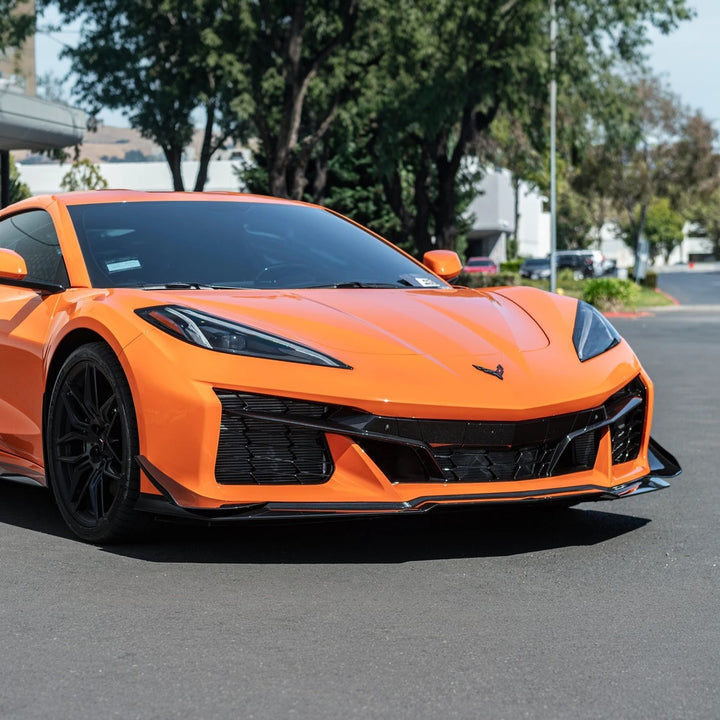 Corvette C8 Carbon Fiber Front Bumper Side Canards