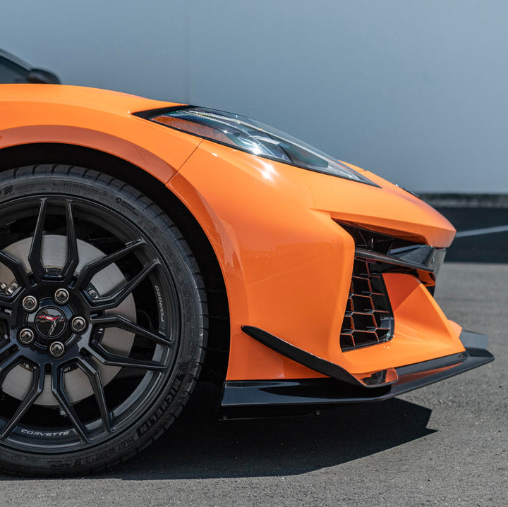 Corvette C8 Z06 | Z07 Package Dry Carbon Fiber Front Splitter &amp; Canards